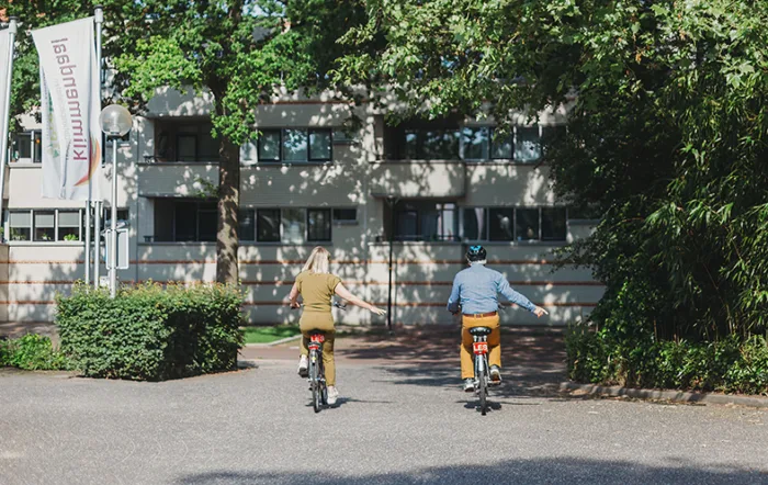 Foto fietsen verkleind