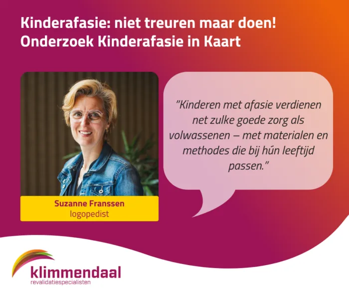 Kinderafasie in Kaart Suzanne Franssen