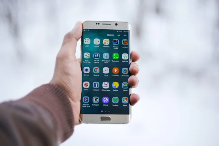 Afbeelding smartphone bij onderzoek FSHD